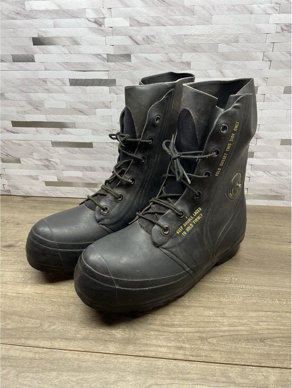 Vintage 1983 BATA Mickey Mouse Boots 10R US Military Extreme Cold Weather Black